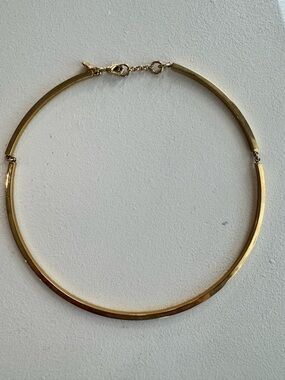 J. Crew - Simple 70s Gold Hinged Collar Necklace